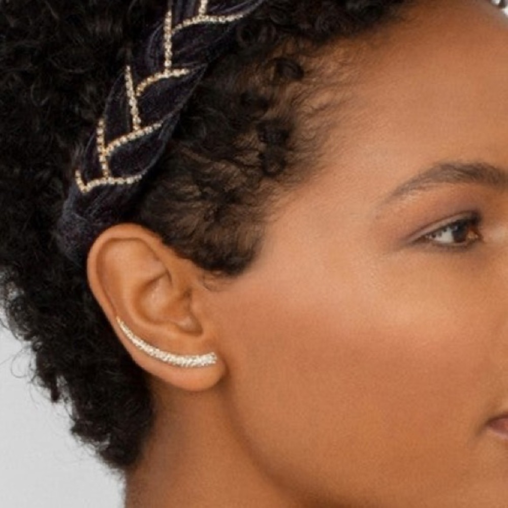 NWT ear climber gold